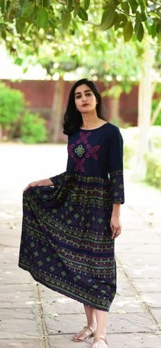Printed Rayon Kurta