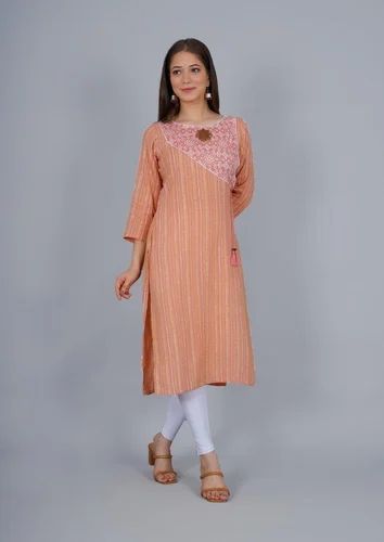 RAYON STRAIGHT CASUAL PATTERN STRAIGHT KURTA