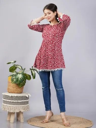 Ladies Rayon Short Kurti