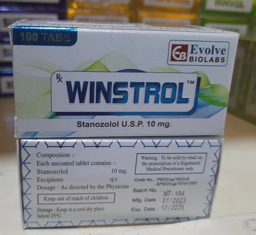 WINSTROL 10MG TABLET, EVOLVE BIOLABS, 100 Tablets