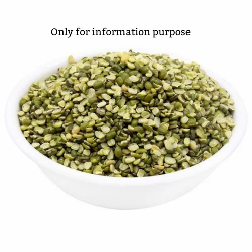 Unpolished Green Split Moong Dal (Moong Chilka) - 1 kg