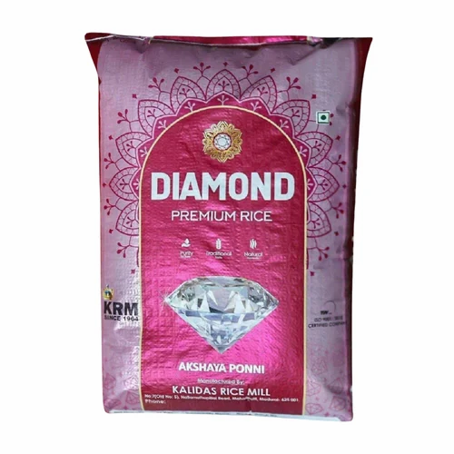 26Kg Diamond Premium Akshaya Ponni Rice, Packaging Type: HDPE Bag