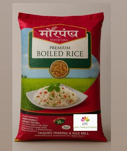 White Morpankh Premium Boiled Rice, PP Bag, 30 kg