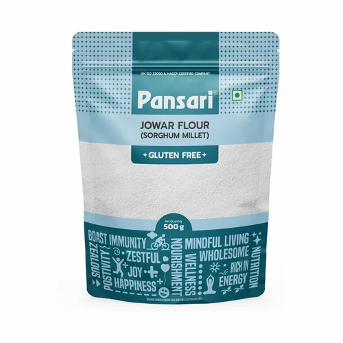 Pansari 500g Jowar Flour Sorghum Flour Jonna, 16.5g, 500 gm