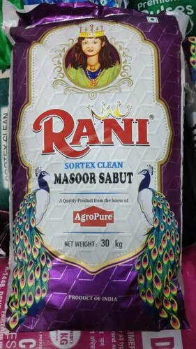 Black Dal Masoor Kori, Fivestar, Packaging Size: 30Kg