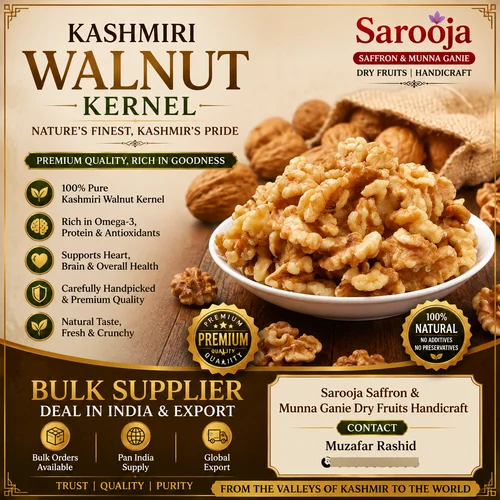 Whole Kashmiri Walnut Kernels Akhrot Giri
