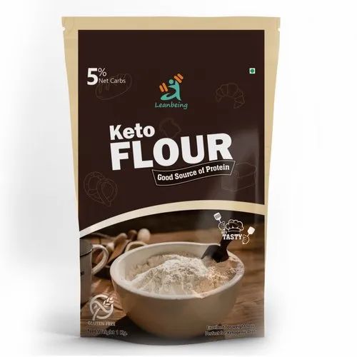 Fssai Gmp Haccp Vegetarian Keto Flour (1Kg) Best Low Carb Gluten Free Flour Leanbeing Keto Flour