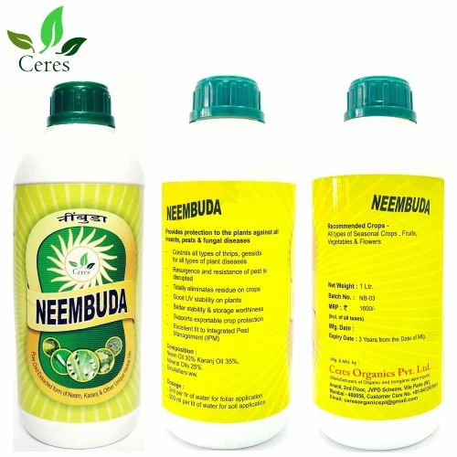 Liquid Neem Based Pesticide Ceres Neembuda Bio Pesticide Insecticide, 1 L, Packaging Type: Bottle