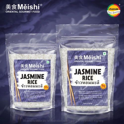 White Meishi Thai Grade A Jasmine Rice, 500g, Packet