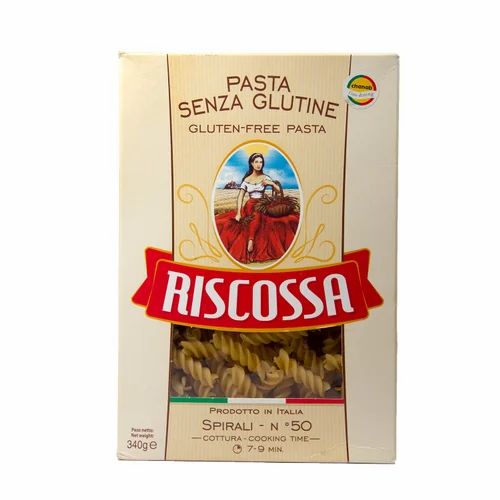 Yellow Riscossa Gluten Free Spirali Pasta, 340g, Packaging Type: Box