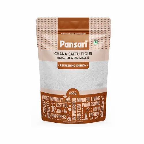Indian 500 G Pansari Chana Sattu Flour, Packaging Type: Packet