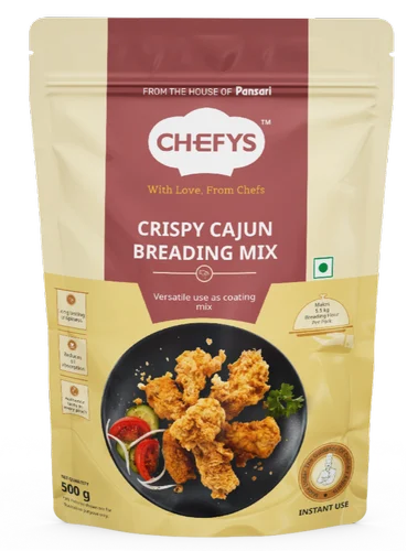 Food Seasoning 500g Pansari Chefys Crispy Cajun Breading Mix, Cooking