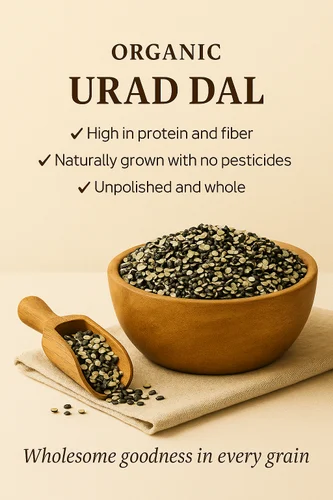 Organic Urad Dal, Packaging Size: 1 Kg