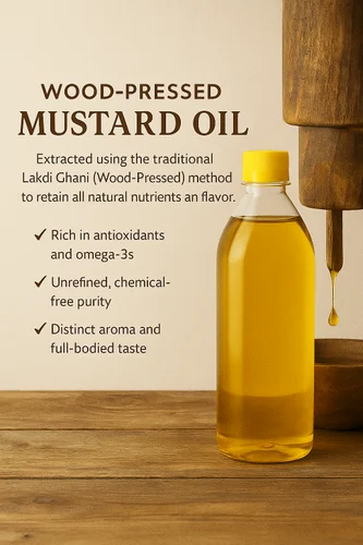 Kachi Ghani Mustard Oil, Packaging Size: 200 ml