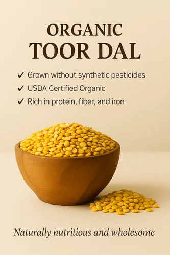 Organic Toor Dal, Packaging Size: 1 Kg