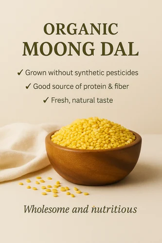 Organic Moong Dal, Packaging Size: 1 Kg