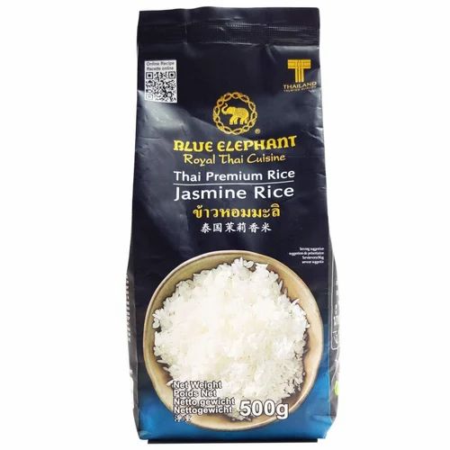 Blue Elephant Thai Premium Jasmine Rice, Packaging Type: Pouch, Packaging Size: 500gms