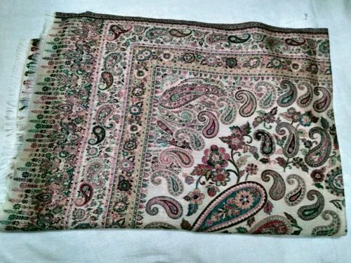 Green Embroidered Pashmina Stole