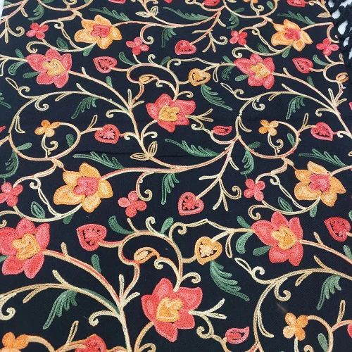 Black Kashmiri Pashmina Stole