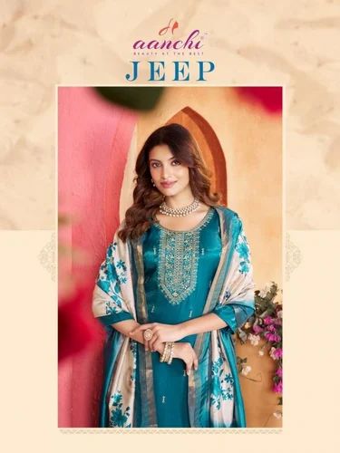 Aanchi jeep glass roman readymade stylish suits