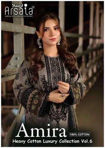 ARSALA FASHION AMIRA HEAVY COTTON LUXURY COLLECTION VOL 6 LAWN COTTON SUIT