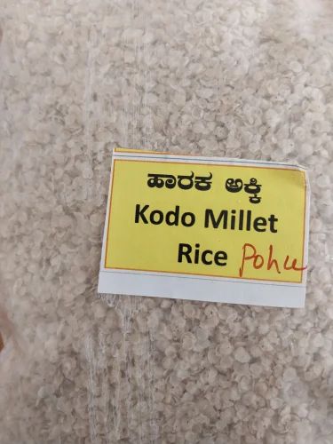 White Kodo Millet Poha, Broken Grains, Gluten Free