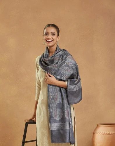 Kantha Silk Embroidered Stole