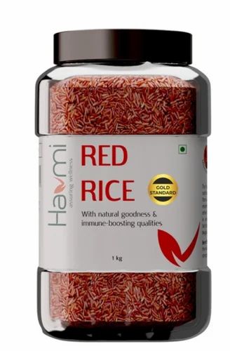 Black 1 Kg Havmi Gold Standard Red Rice, Jar