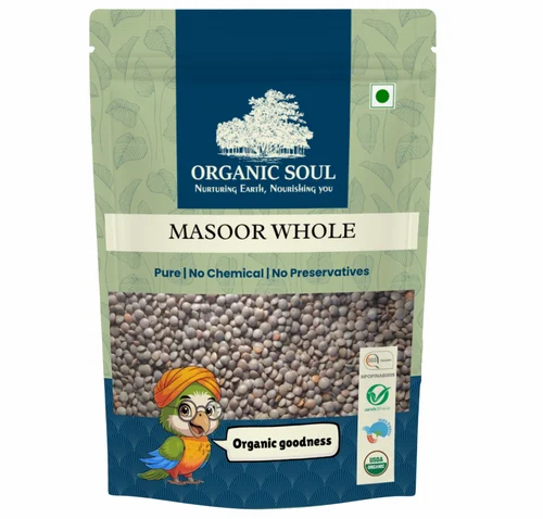 500g Whole Organic Masoor