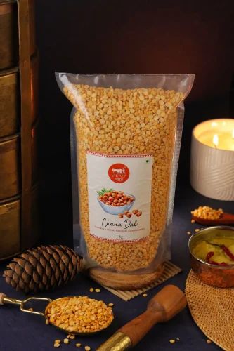 Yellow Vikalp Aahaar Organic Chana Dal, Uttar Pradesh, High in Protein