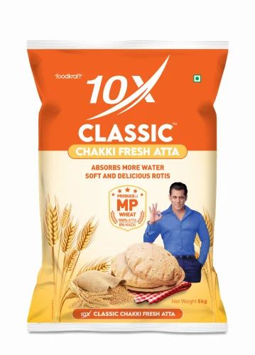 10X Classic Chakki Fresh Atta, Mp Wheat 5kg