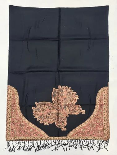 Black Modal Woven Palla Stoles