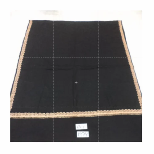 Lucky Black Zari Hashi Dar Stole