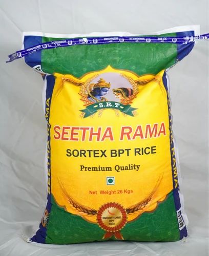 26kg Seetha Rama Sortex BPT Rice, Packaging Type: PP Bag