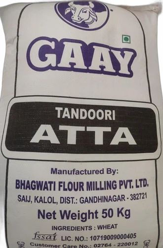 Gaay Tandoori Atta (Non- Branded), 50 kg