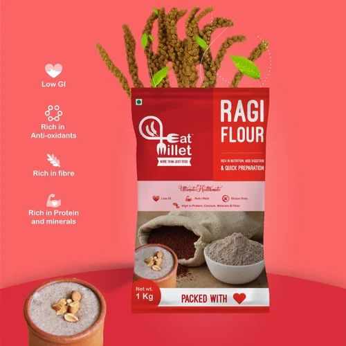 Ragi Flour 1kg, Packaging Size: 40 KG