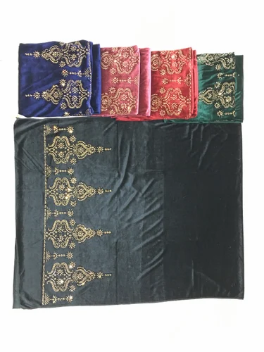 Multicolor Wool Velvet Stole