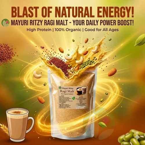 Sprouted Ragi Malt Powder, 1 kg