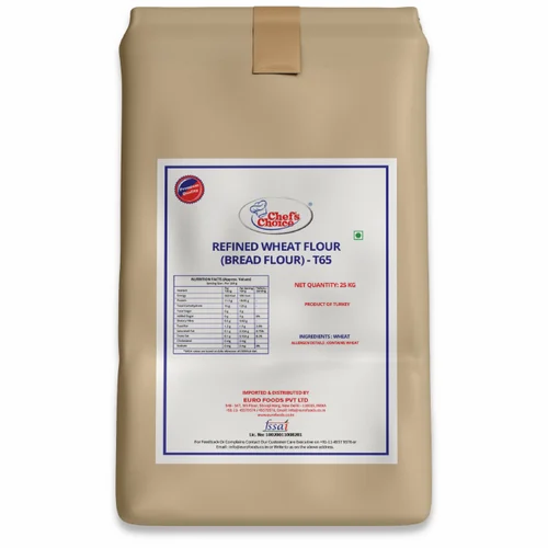 Chef's choice Refined Wheat Bread Flour T65, 1 kg, 5 Kg, 10 Kg, 25 Kg