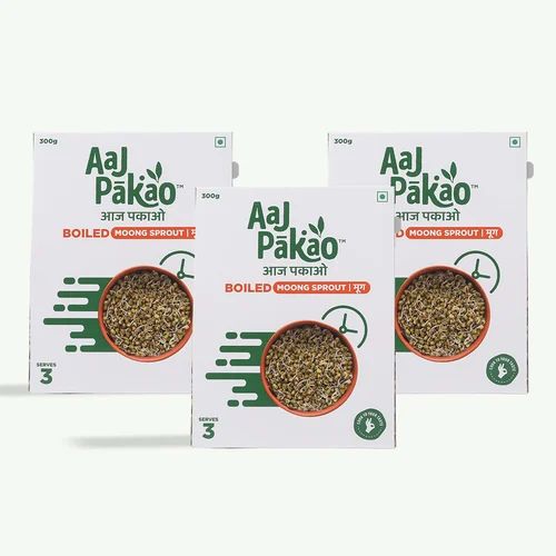 Aaj Pakao Boiled Moong Sprout, pack of 3 (3*300g)