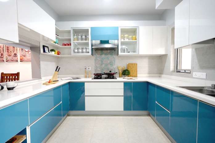 U Shape Modular Kitchen