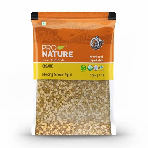 Pro Nature Moong Green Daal 500g, Split