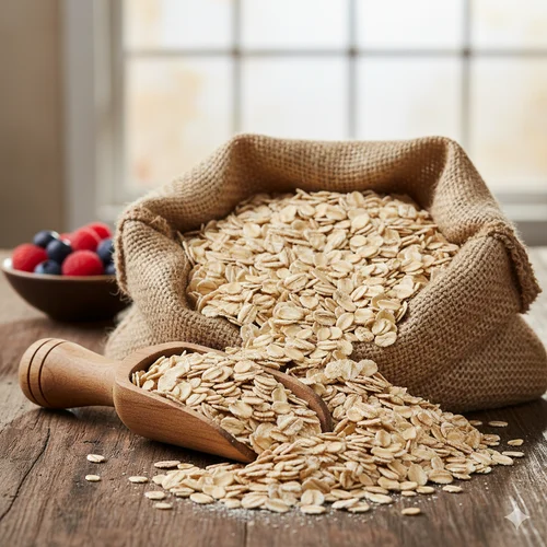 Rolled Jumbo Oats, Packaging Size: 25 kg