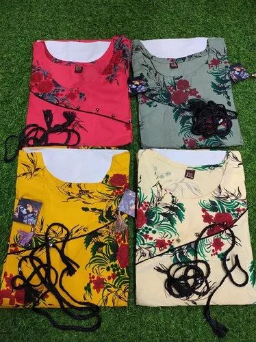 Cotton Ladies A Line Kurti