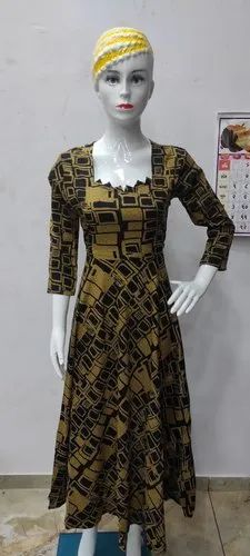 Rayon A Line Kurti, Size: M To Xxl