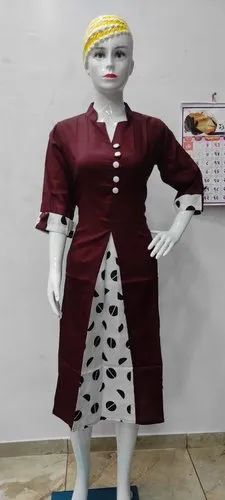 Ladies Printed Kurtis, Size: M