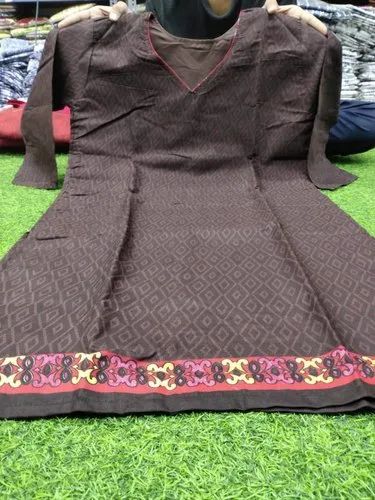 Medium Ladies Cotton Kurti, Printed