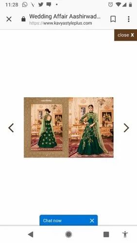Long partywear anarkali suit, Georgette
