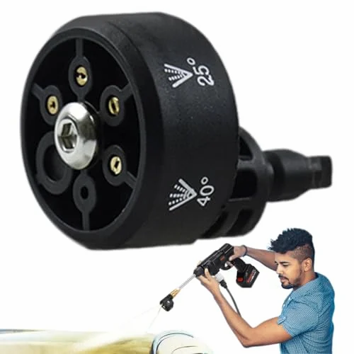 Car Pressure Washer Nozzle Rotationally Adjustable Washer Nozzle 6 Modes B0D1YF6KBD