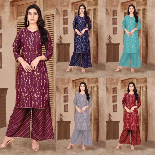 A-Line Designer Rayon Kurti